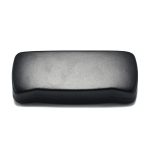 Black PU Leather Hard Shell Eyeglass Case Iron Clamshell Glasses Box - Image 2