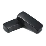Black PU Leather Hard Shell Eyeglass Case Iron Clamshell Glasses Box - Image 4